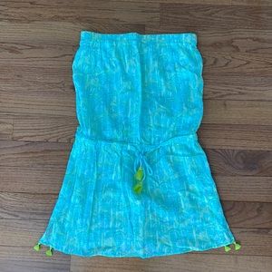 Vineyard Vines strapless swim coverup